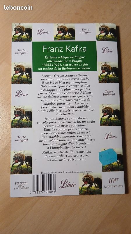 La métamorphose suivi de Dans la colonie pénitentiaire de Kafka (image 2)