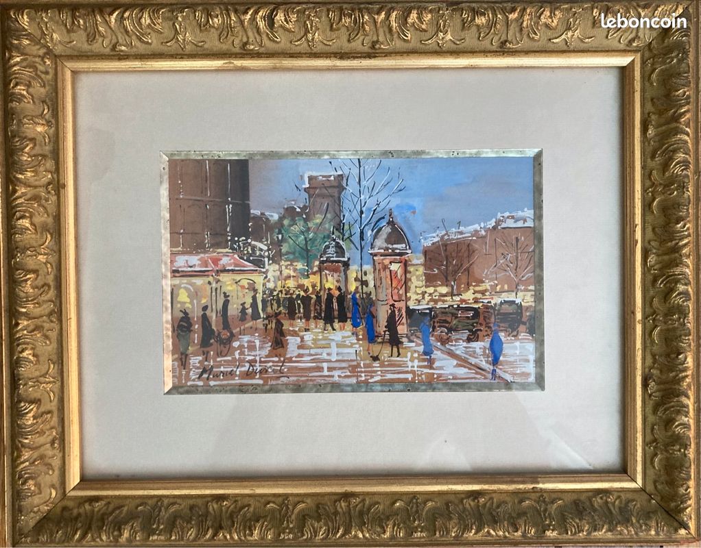 Gouache signée Marcel Duval (image 1)