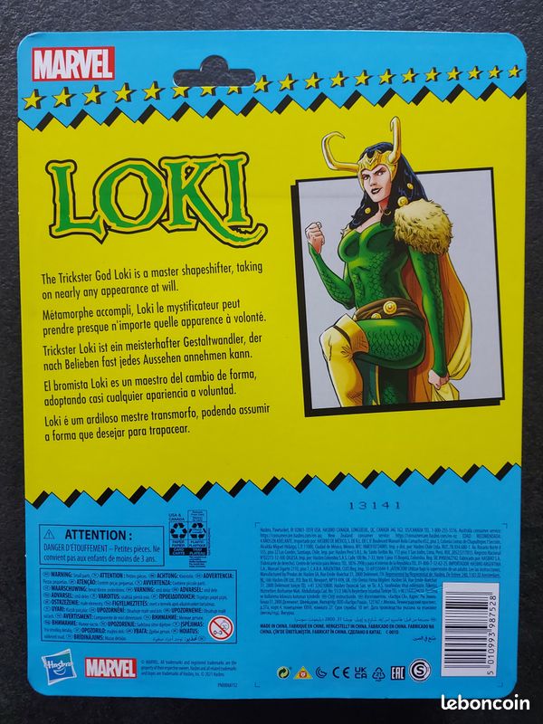 Figurine Marvel Avengers, Personnage LOKI édition vintage NEUF (image 2)