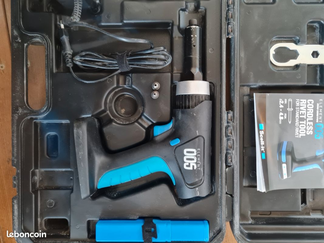 Riveteuse 1 Batterie 18V 2Ah SCELL IT Pour M3 - M6 - E-008-1XBAT | Leroy Merlin