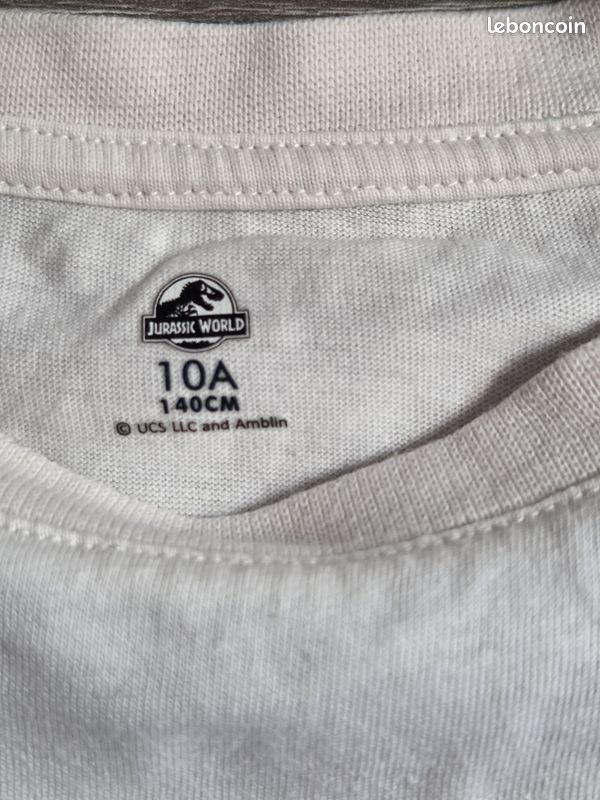 T-shirt en coton à imprimé Jurassic World Beige clair