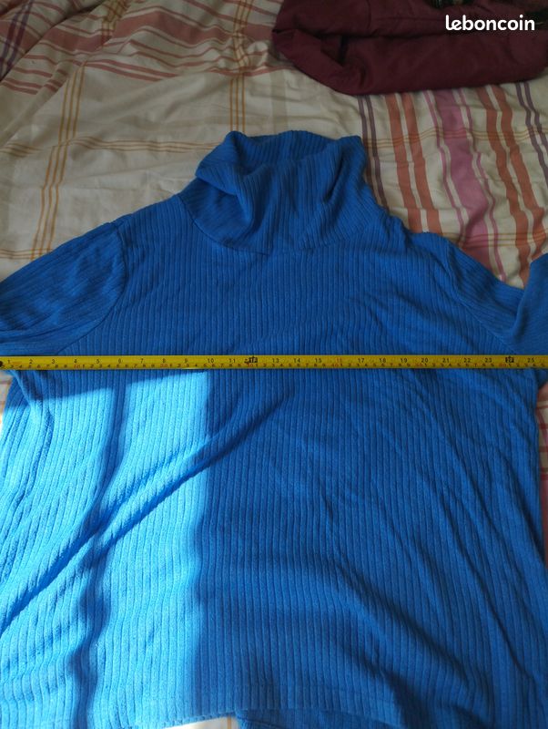 Pull femme bleu An ii vito 5XL 52 B2 (image 9)