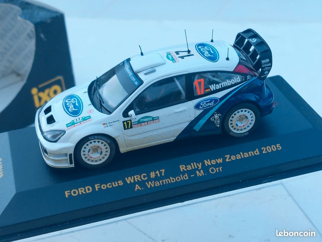 Ford Focus WRC 2005 – Warmbold – Rallye Nouvelle Zélande – IXO 1/43 – RAM189