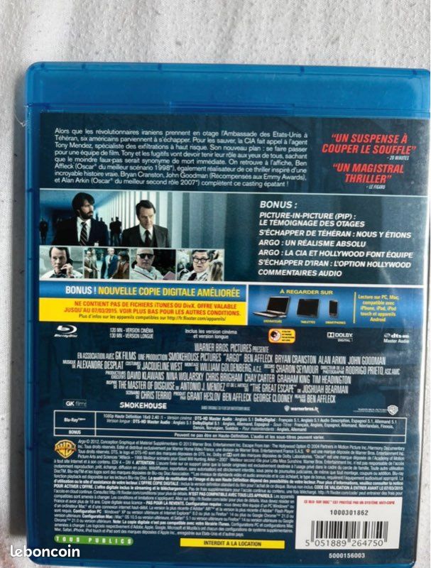 Argo Blu-ray (image 2)