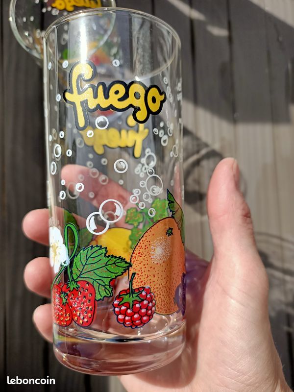 Lot de 6 verres à orangeade vintages Fuego (image 7)
