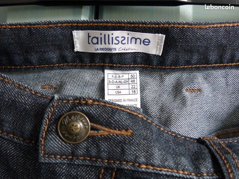 Jean bleu foncé - gris \ Taillissime \ taille 50 (image 3)