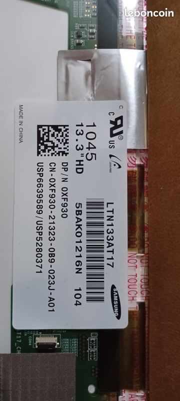 Ecran LTN133AT17 (image 1)