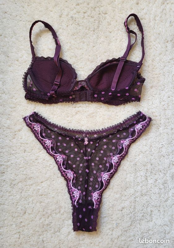 String Dentelle Marron Lejaby - Taille L, Neuf Avec étiquette