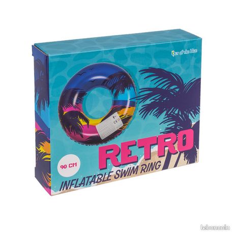 PALMBUOY : Bouée Gonflable Palmier et Sunset Retro 90 cm - Sport & Plein air PALMBUOY : Bouée Gonflable Palmier et Sunset Retro 90 cm - Sport & Plein air