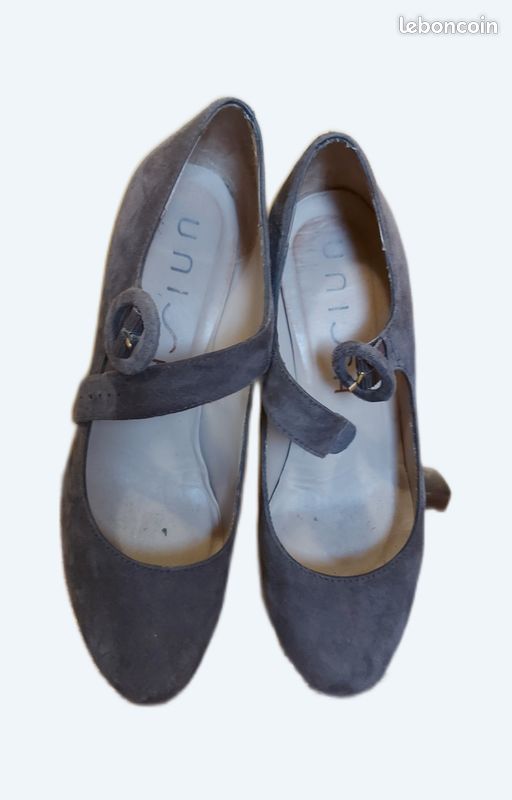 Mocassin cuir retourné (image 1)
