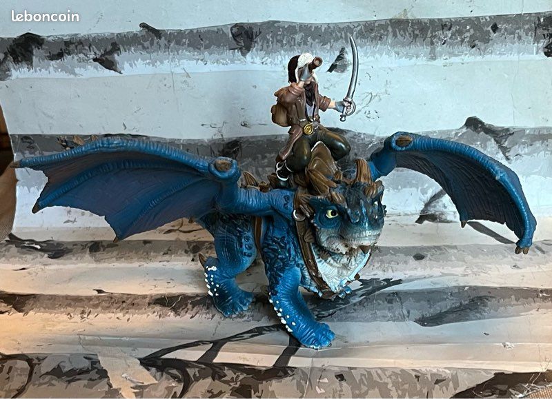 Figurine Schleich 70445 dragon Shansy et son cavalier (image 1)