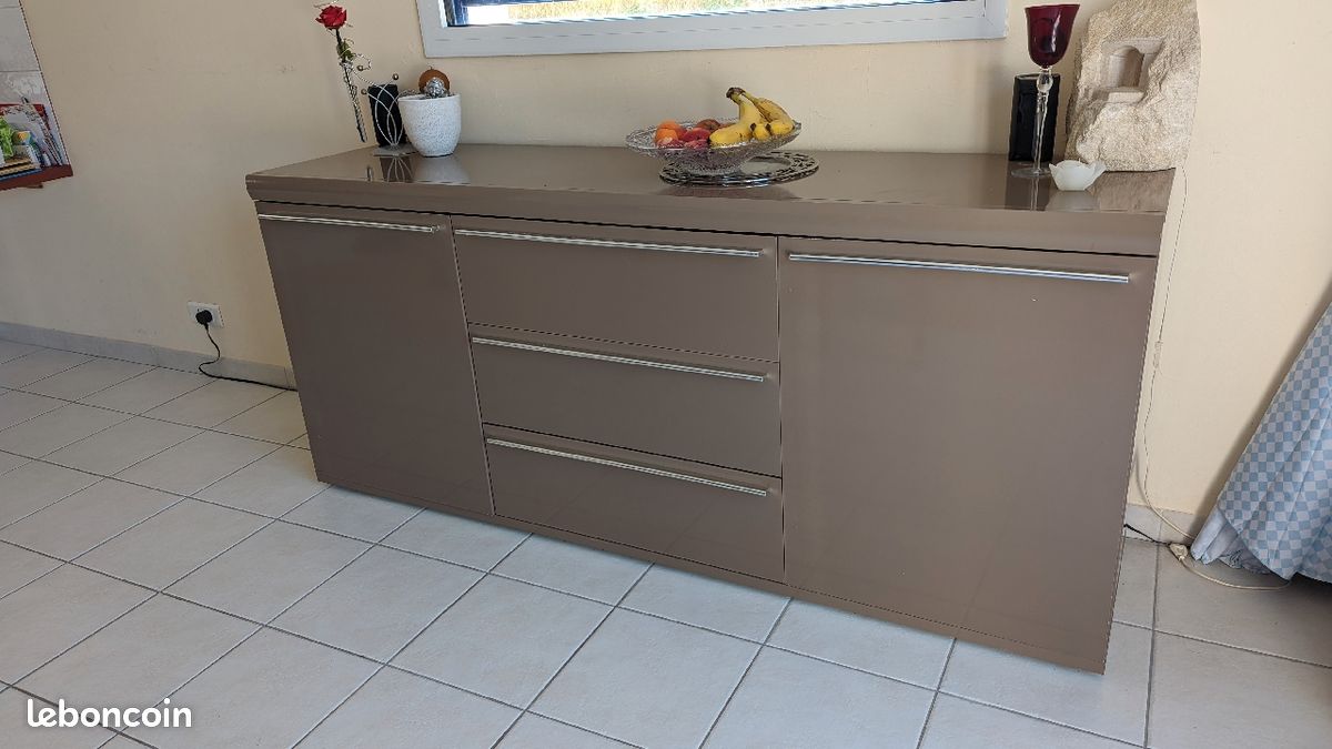 Buffet Marron laqué (image 1)