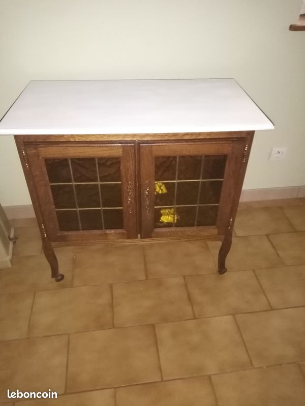 Meuble de salle en bois 81x44 haut 73,5 (image 1)