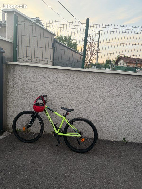 VTT ROCKRIDER ST 500 24 POUCES Jaune Fluo (image 1)