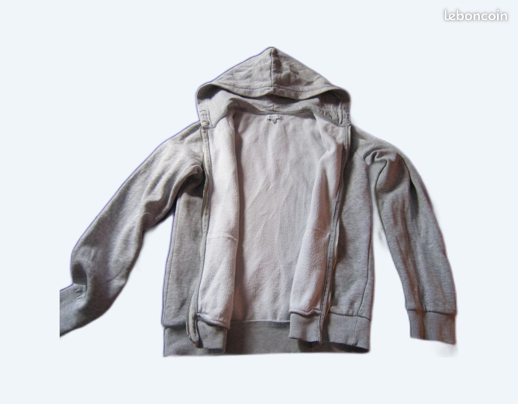 Sweat à Capuche Femme Rab Taille 14 Nucleus - Fermeture éclair Intégrale, Gris/sarcelle, Polaire