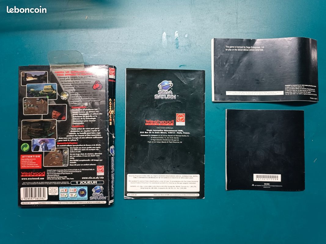 Lot De 2 Notices De Jeu Megadrive / Sega - Bon état - Pour Collectionneurs