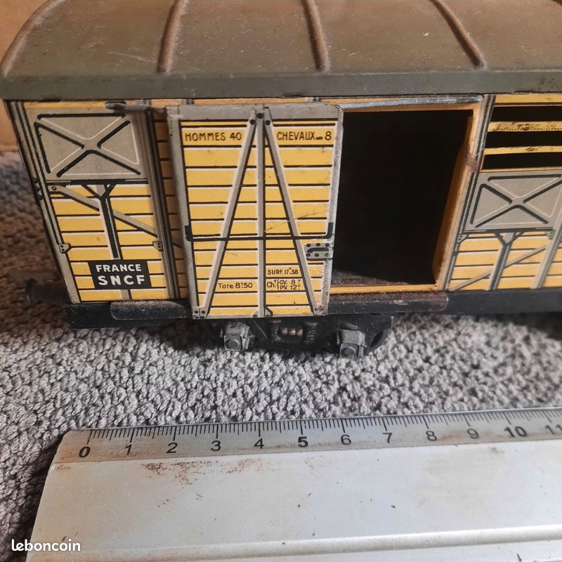 JEP ECHELLE O wagon grue de secours en bel etat ref 4587 en boite d