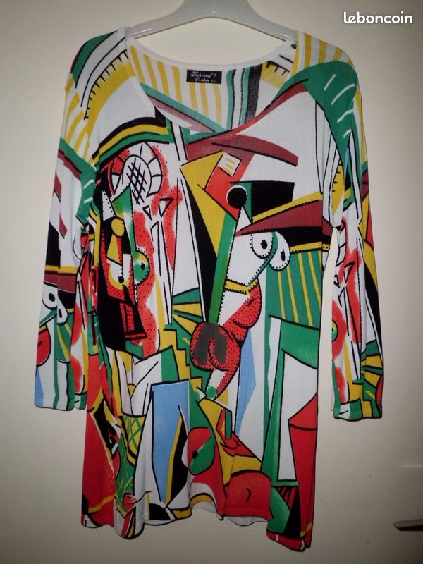 Pull multicolore motifs Picasso M/L (image 8)