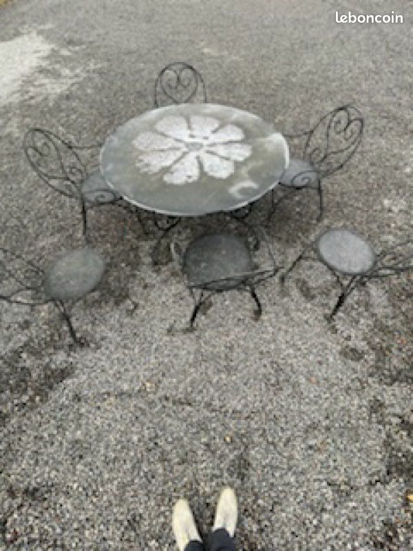 Salon de jardin en fer forgé (image 3)