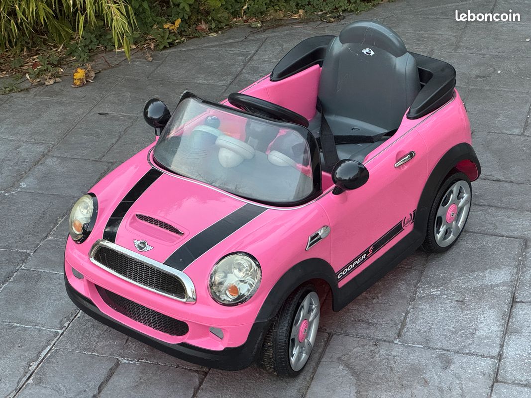 Voiture électrique Mini Cooper Rose (image 14)