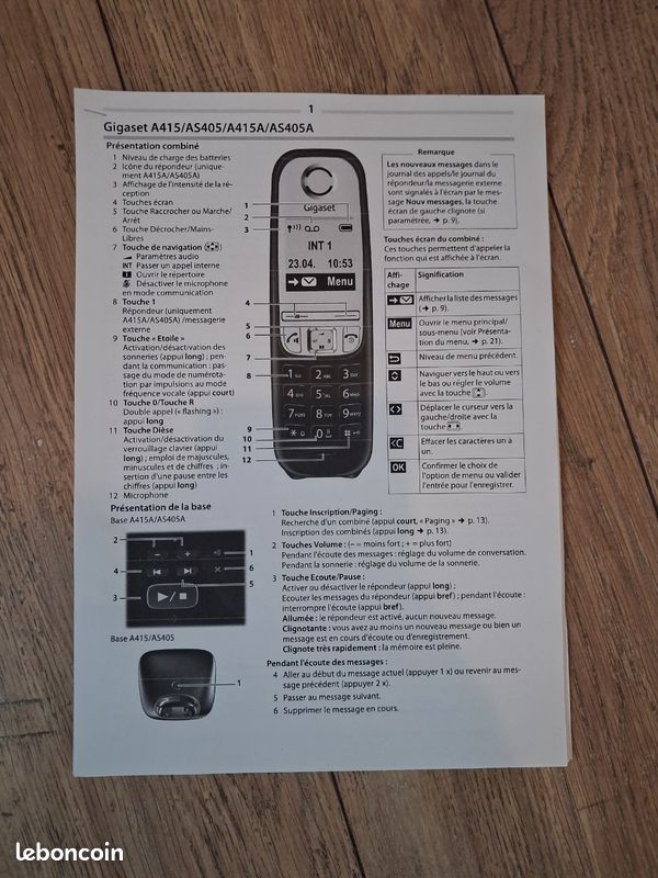 Téléphones Gigaset AS415 duo (image 8)