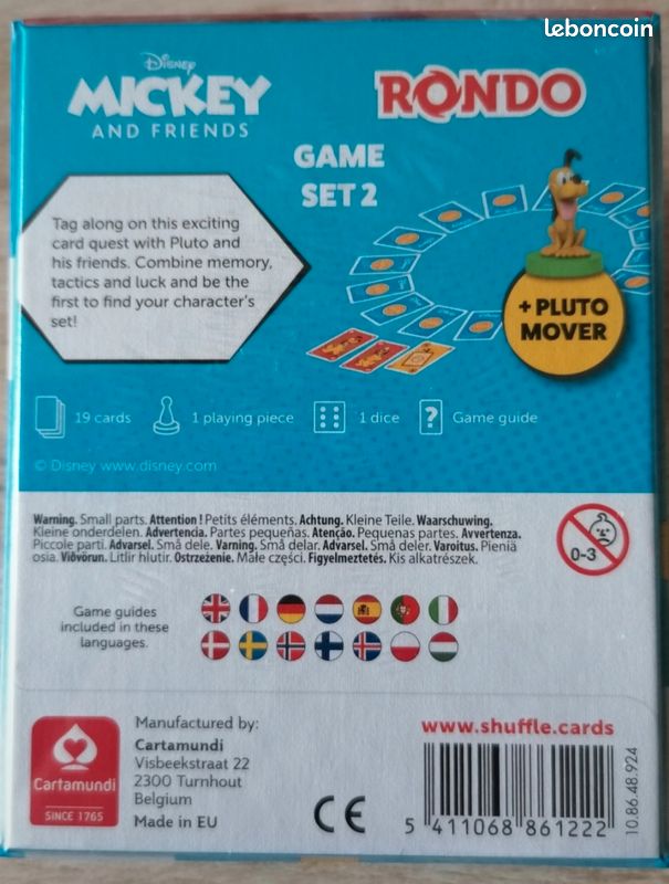 Jeu de cartes Rondo Shuffle avec la figurine Pluto (image 3)