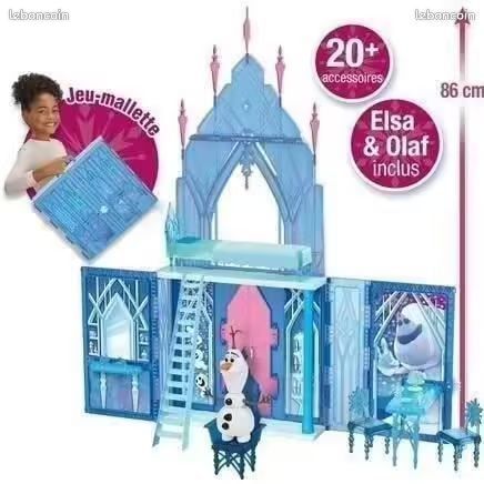 Coffret Disney La Reine des neiges 2, Palais de glace d'Elsa, poupées Elsa et Olaf, coffret château, pour enfants, à partir de 3 ans, neuf (image 4)