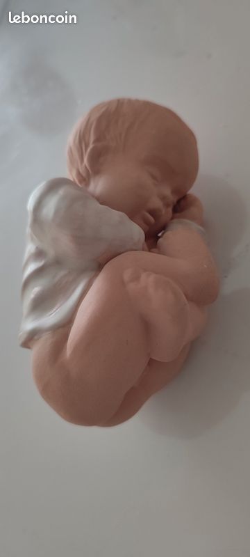 Statuette bébé nouveau-né faite main Edit Risberg (image 3)