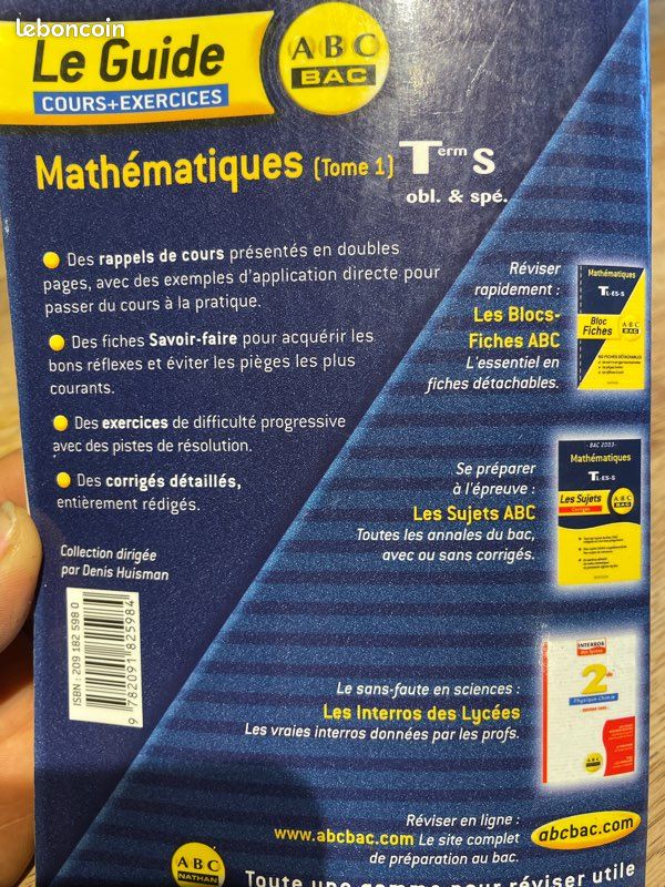 Livre annale Mathématiques S (image 3)