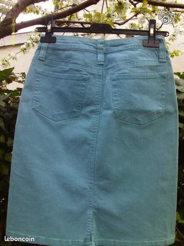 Jupe turquoise taille 36 (image 1)