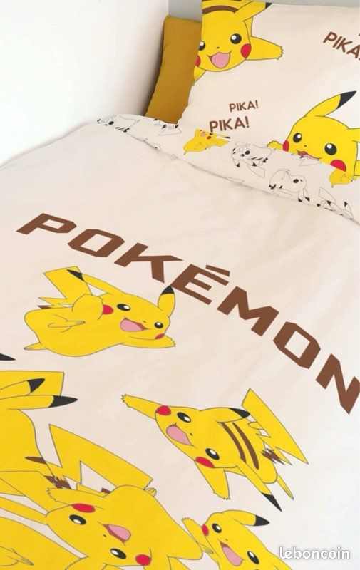 Housse de couette Pikachu Pokémon 140x200 cm 100% Coton (image 1)