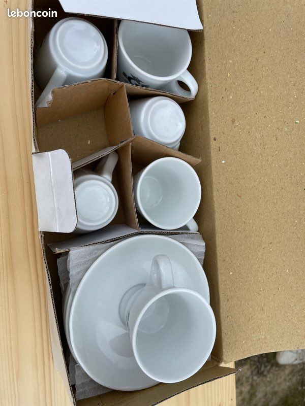 Tasses à café en porcelaine Gilbert (image 2)