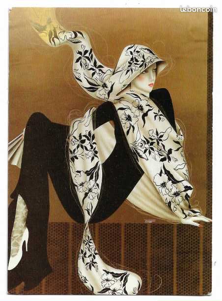 Illustrateur FERRARO, Elégance, Pegasus : lot de 5 cartes postales (peintures, dessins, tableaux) (image 2)