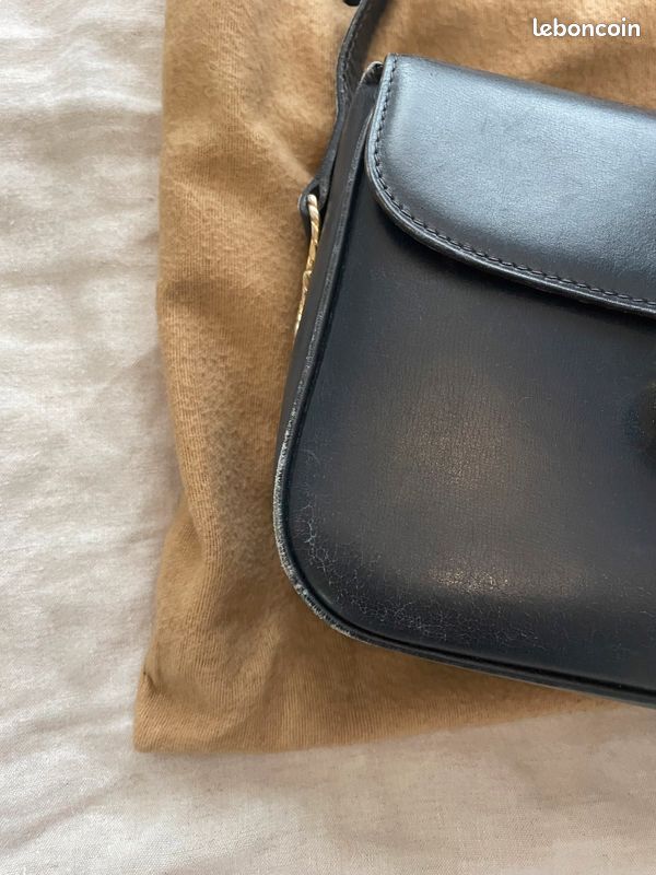 Sac Céline vintage Classic box bleu marine bon état (image 3)