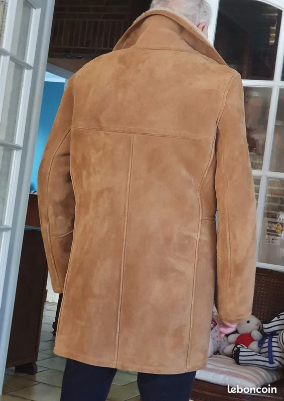 Très élégant Manteau homme en peau lainée (image 2)