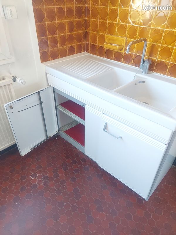 Évier avec meuble vintage (image 1)