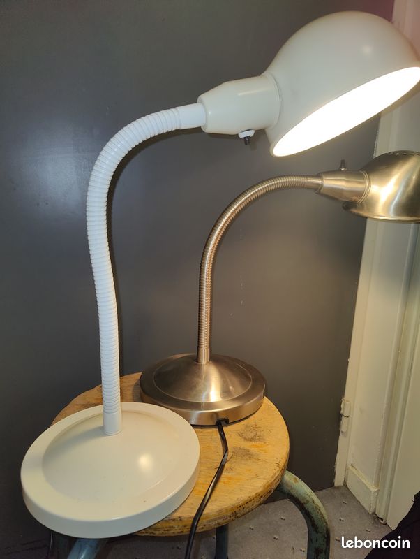 Lampe Ikea Format A0103 Chromée vintage année 1980 (image 12)