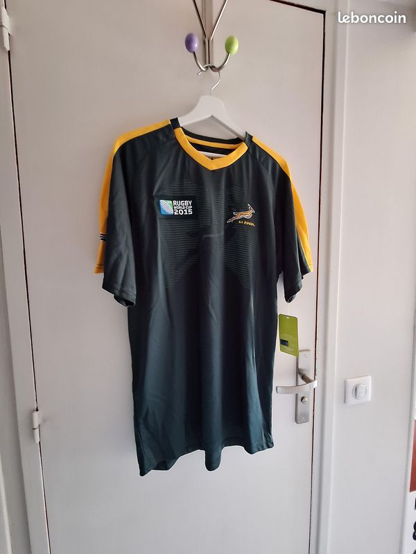 Maillot De Rugby Afrique Du Sud Springboks 2018-2019 - Taille 2XL Homme - Marque Asics - Occasion