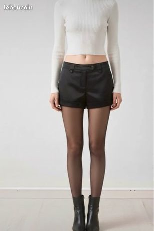 Bermuda Femme Taille 42 - Marron, Coton Mélangé, Style Décontracté Vintage - Occasion Très Bon État