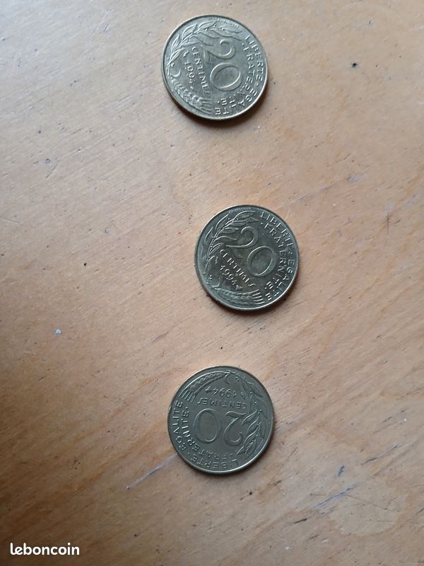 20 centimes de franc lagriffou 1994 (image 2)
