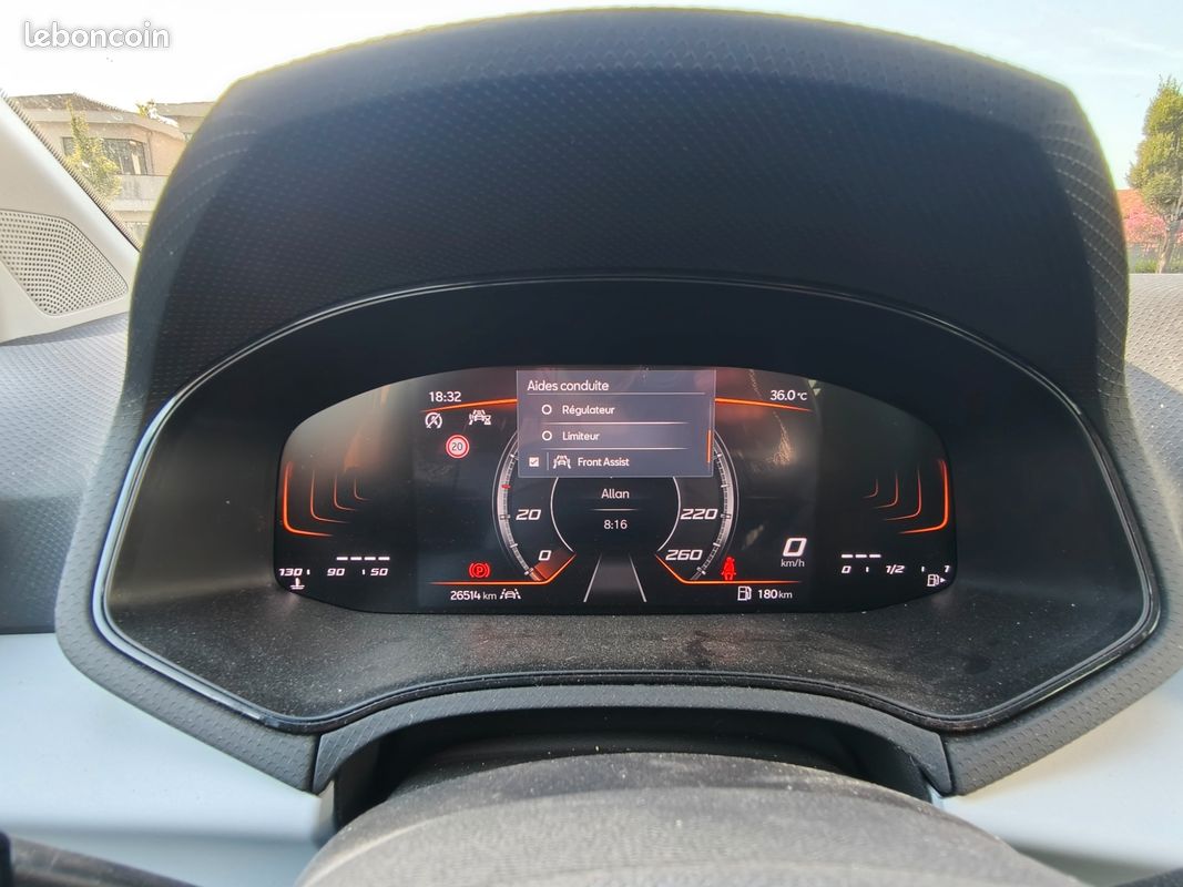 SEAT IBIZA 1.0 TSI 115 CH COPA / GARANTIE SEAT / CARPLAY / CAMERA / FRONT ASSIST / PACKS / START-STOp (image 10)
