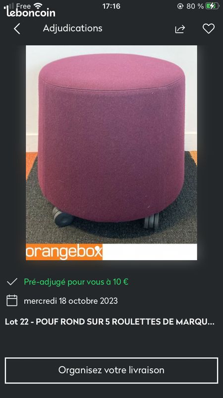 2 Jolie paire de fauteuils Design Steelcase Bicolore, orange et gris ou violet (image 8)