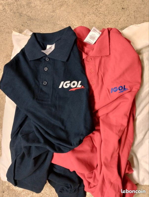 Vends Polo bleue manche longues et t-shirt noir manches courtes igol (image 4)