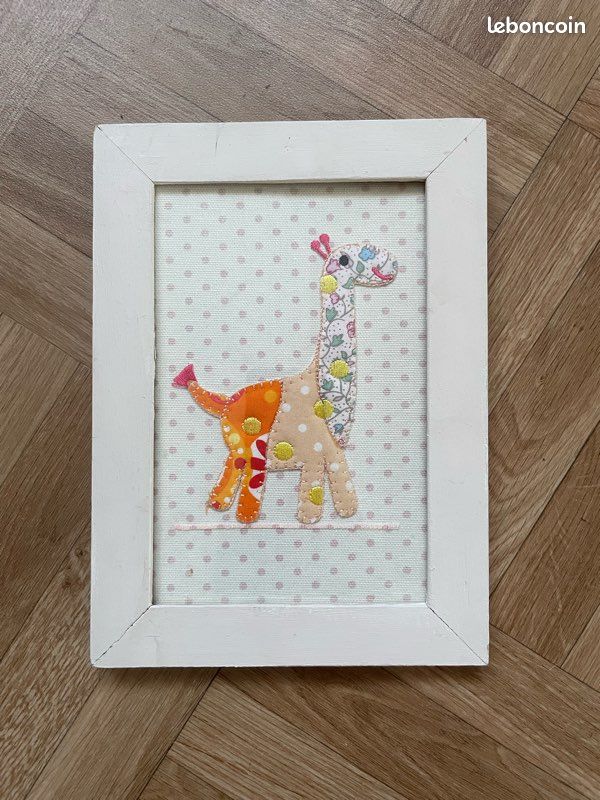 Cadre décoratif mural girafe pour chambre bébé/enfant (image 1)