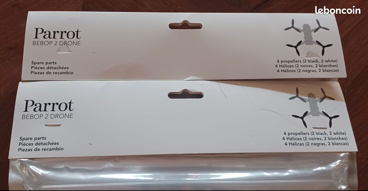 Cpolebev 4 Hélices De Rechange Pour Parrot Bebop 2 – Noir Et Blanc, Qualité Garantie