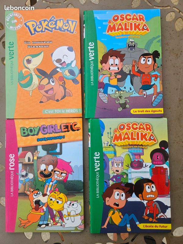 Lot de 4 livre Pokémon, Boy Girl ect et Oscar et Malika (image 1)