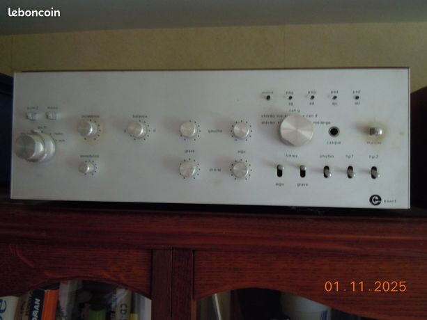 Ampli Hi-Fi vintage Esart - années 60/70 - look rétro bois