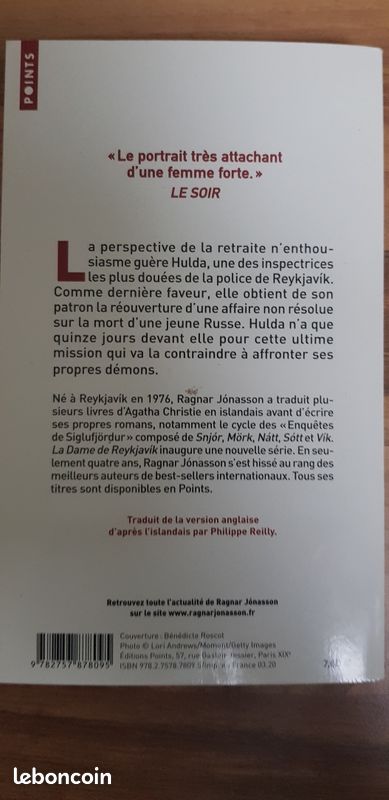 La dame reykjavik de ragnar jonasson (image 2)