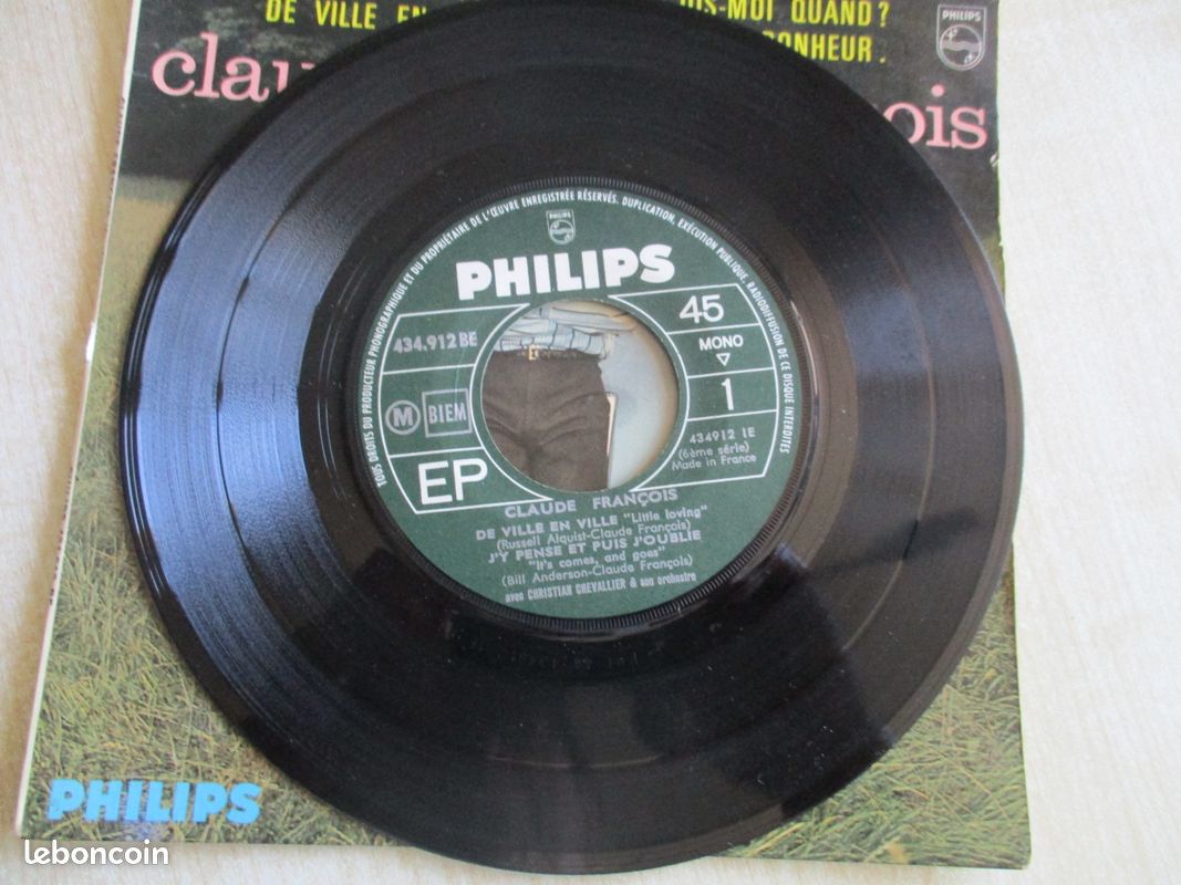 Disque vinyl 45 tours claude françois (image 4)