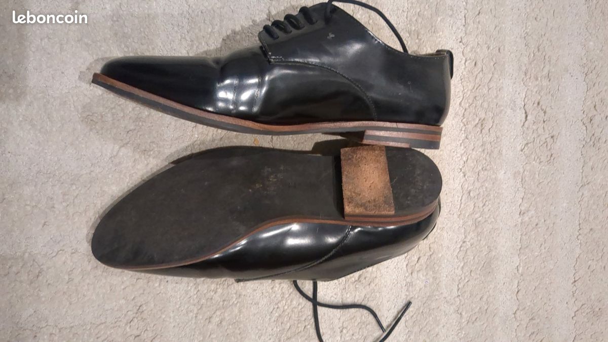 Derbies vernis noirs Monoprix 38 (image 2)